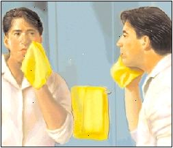 Používejte jemné mýdlo umýt rány. Důkladně vyschnout na podporu hojení.