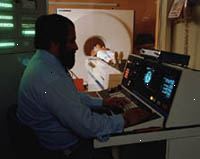 Obrázek pacienta ve skeneru