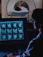 Obrázek pacienta ve skeneru